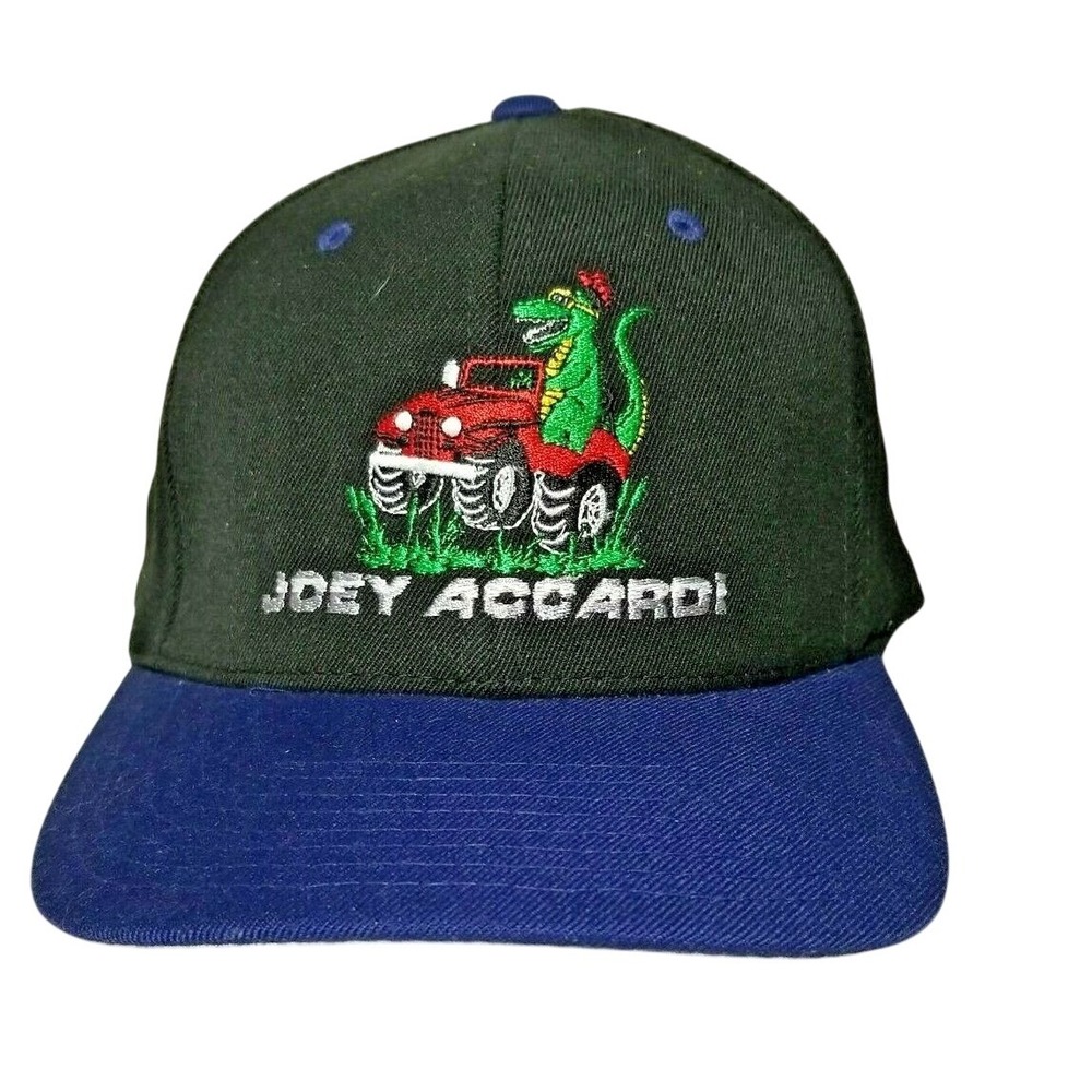Yupoong Flex Fit Wool‎ Blend Ballcap Hat Black Blue Joey Accardi One Size NWT